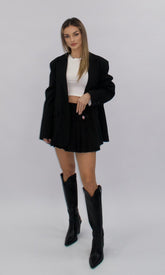 Sacou oversized negru