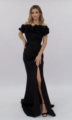 Rochie neagră lungă