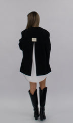 Sacou oversized negru