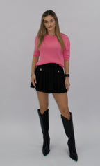 Fustă plisată neagră