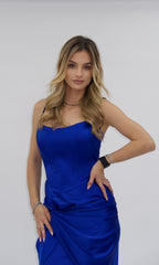 Rochie Anelia cu corset și bretele strălucitoare